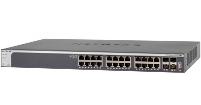 Коммутатор Netgear XS728T-100NES управляемый гигабитныйна 24 порта 10GBase-T + 4 SFP+ порта, c улучшенными функциями ACL, QoS и поддержкой IPv6