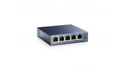 Коммутатор TP-Link TL-SG105 5-port Desktop Gigabit Switch, 5 10/100/1000M RJ45 ports, metal case
