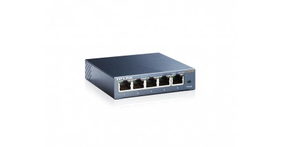 Коммутатор TP-Link TL-SG105 5-port Desktop Gigabit Switch, 5 10/100/1000M RJ45 ports, metal case