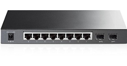 Коммутатор TP-Link TL-SG2210P 8-Port Gigabit Desktop PoE Smart Switch, 8 Gigabit RJ45 ports including 2 SFP ports, 802.3af, 53W PoE power supply, Tag-based VLAN, STP/RSTP/MSTP, IGMP V1/V2/V3 Snooping, 802.1P Qos