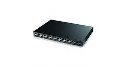 Коммутатор ZyXEL GS1920-48HP 48-port High Power PoE Web-managed Gigabit Switch with 2 SFP slots and 4 of 48 RJ-45 connectors shared with SFP slots