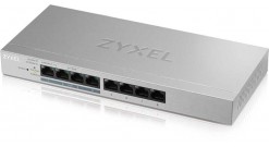 Коммутатор Zyxel GS1200-8HP v2, 8xGE (4xPoE +), desktop, silent, with support fo..