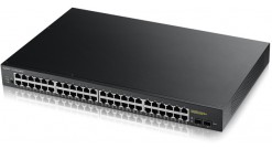 Коммутатор Zyxel GS1900-48HP Интеллектуальный High Power PoE-коммутатор Gigabit Ethernet с 48 разъемами RJ-45 и 2 SFP-слотами