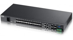 Коммутатор Zyxel MES3500-24F Управляемый коммутатор L2+ Metro Ethernet с 24 SFP-слотами 100BASE-X и 4 портами Gigabit Ethernet совмещенными с SFP-слот
