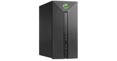Компьютер HP Pavilion Power 580-102ur, AMD Ryzen 5 1400, DDR4 8Гб, 1000Гб, AMD Radeon RX 580 - 4096 Мб, DVD-RW, Windows 10, черный и зеленый [2mj33ea]