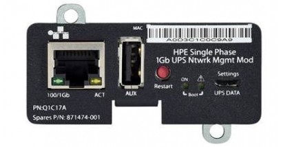 Контроллер HPE Q1C17A Single Phase 1Gb UPS with Network Management Module