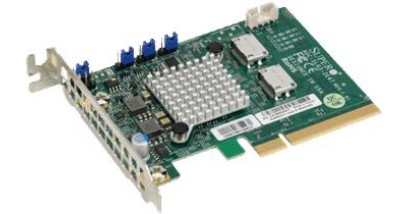 Контроллер Supermicro AOC-SLG3-2E4T-O NVMe card, FHHL, PCIe 3.0 x8, 2xOCuLink
