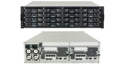 Система хранения Infortrend EonNAS 3016R-D 3U/16 bay Unified Storage(NAS and iSCSI) with dual controllers, scalable up to 256 disks, 8 x GbE ports, 2x host board slots, 2x Intel Core i3 dual-core, 16GB DDR3 (4GB x4) and 4 x SAS 6G Exp. Ports