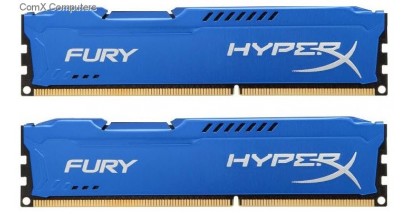 Модуль памяти Kingston 16GB 1333MHz DDR3 CL9 DIMM (Kit of 2) HyperX FURY Blue Series