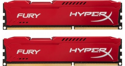 Модуль памяти Kingston 16GB 1600MHz DDR3 CL10 DIMM (Kit of 2) HyperX FURY Red Series