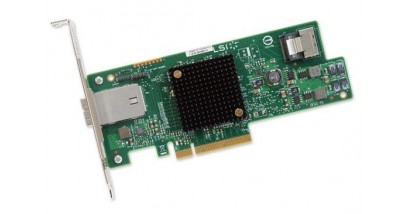 Контроллер LSI Logic SAS 9207-4I4E (PCI-E 3.0 x8, LP) SGL SAS6G, Raid 0,1,10, 8port (4*int SATA + 1*extSFF8088)