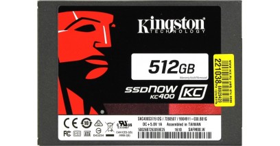 Накопитель SSD Kingston 512GB SSDNow KC400 SSD SATA 3 2.5 (7mm height)