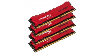 Модуль памяти Kingston HyperX DDR-III 32GB (PC3-19200) 2400MHz Kit (4 x 8Gb) Memory Red Series CL11 Intel XMP