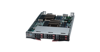 Блейд сервер Supermicro SBI-7127R-S6 OfficeBlade Module; 2xXeon E5-2600(v2), 16xDIMM (512GB max), 6x 2.5" SAS (LSI 2208)