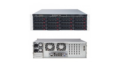 Серверная платформа Supermicro SSG-6037R-E1R16L 3U 2xLGA2011 iC602J/16*DDR3/16x3.5 SAS/4*GLan/IPMI/VGA/2xJBOD 2x920W