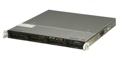 Серверная платформа Supermicro SYS-5018D-MTLN4F 1U LGA1150 4xDIMM, 4xRJ-45, DDR3 ECC, 3.5"" * 4, 350W