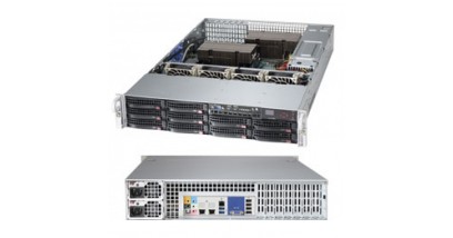 Серверная платформа Supermicro SYS-6027AX-TRF 2U/2xLGA2011/iC602/16*DDR3-1866MHz/10x3.5 SATA/2bLan/IPMI/VGA//1280W 1+1