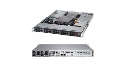 Серверная платформа Supermicro SYS-1027R-WC1R 1U 2xLGA2011 Intel C602J, 16xDDR3, 10xHDD 2.5"", LSI3108, 2xGbE, 2x700W