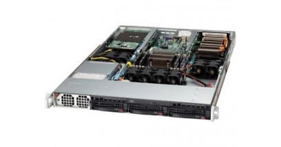 Серверная платформа Supermicro SYS-5017GR-TF 1U 1xLGA2011 C602, 8xDDR3, 3xHDD 3.5"", 2xGbE, IPMI 1400W