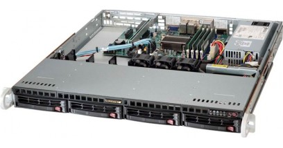 Серверная платформа Supermicro SYS-5018A-MHN4 Intel Atom C2758 DDR3 ECC 4xRJ-45 1U