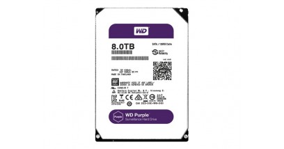 Жесткий диск WD SATA 8TB WD80PUZX Purple (5400rpm) 128Mb 3.5""