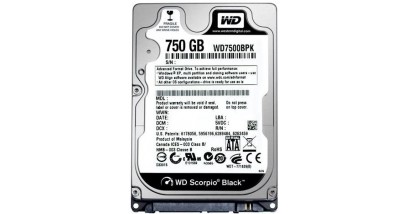 Жесткий диск WD SATA 750GB WD7500BPKX Black (7200rpm) 16Mb 2.5""