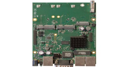 Маршрутизатор MikroTik RBM33G RouterBOARD with Dual Core 880MHz CPU, 256MB RAM, 3x Gbit LAN, 2x miniPCI-e, 2x SIM slots, USB, microSD slot, M.2 slot, RouterOS L4