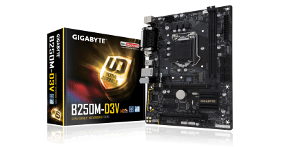 Материнская плата Gigabyte GA-B250M-D3V Soc-1151 Intel B250 2xDDR4 mATX AC`97 8ch(7.1) GbLAN+VGA+DVI