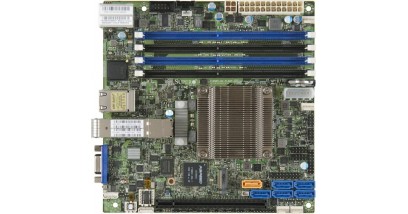 Материнская плата Supermicro MBD-X10SDV-8C-TLN4F+-O motherboard Mini-ITX SoC Xeon D-1537 8-Core, Single Socket FCBGA 1667