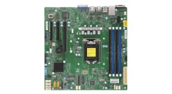 Материнская плата Supermicro MBD-X11SCL-F-B LGA1151, 6 SATA3 (6Gbps) ports; RAID 0, 1, 5, 10; 2x 1GbE LAN with Intel i210-AT; 1 PCI-E 3.0 x8 (in x16), 2 PCI-E 3.0 x4 (in x8)