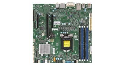 Материнская плата Supermicro MBD-X11SCZ-Q-B, LGA 1151, Intel Core i7/i5/i3 CPU, 4 DIMM slots, 1x Intel Ethernet I210-AT; 1x Intel PHY I219LM LAN; Intel Q370 controller for 5 SATA3 (6 Gbps) ports; RAID 0,1,5,10