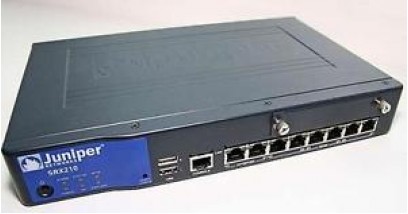 Межсетевой экран SRX services gateway 210 with 2xGE + 6xFE ports, 1xmini-PIM slot, 2GB DRAM and 2GB Flash. External power supply and power cord included.
