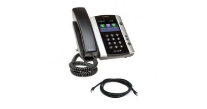 Microsoft Skype for Business/Lync edition VVX 500 12-line Desktop Phone with HD Voice, GigE and Polycom UCS SfB/Lync License. Ships without power supply.