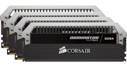 Модуль памяти CORSAIR DOMINATOR PLATINUM CMD32GX4M4A2400C14 DDR4 - 4x 8Гб 2400, DIMM, Ret