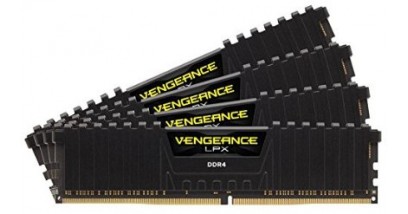 Модуль памяти CORSAIR Vengeance LPX CMK64GX4M4C3000C15 DDR4 - 4x 16Гб 3000, DIMM, Ret
