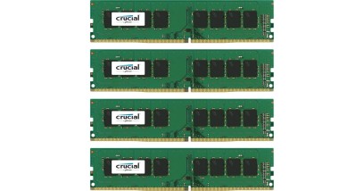Модуль памяти Crucial 32GB Kit (8GBx4) DDR4 2133 MT/s (PC4-17000) CL15 DR x8 Unbuffered DIMM 288pin