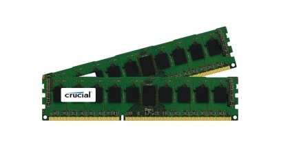 Модуль памяти Crucial 16GB DDR3 Kit (8GBx2) 1866MHz PC3-14900 UDIMM ECC CL13 (CT2KIT102472BA186D)