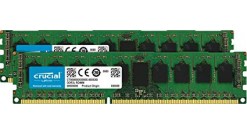 Модуль памяти Crucial 16GB DDR3 Kit (8GBx2) 1600MHz PC3-12800 UDIMM ECC 1.35V (C..