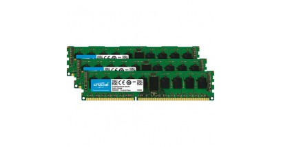 Модуль памяти Crucial 24GB DDR3L Kit (8GBx3) 1600MHz PC3-12800 UDIMM ECC DRx8 (CT3KIT102472BD160B)