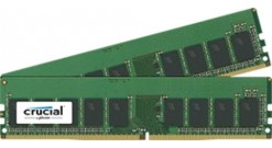 Модуль памяти Crucial 32GB DDR4 Kit (16GBx2) 2400MHz PC4-19200 UDIMM ECC CL17 DR x8 VLP 288pin (CT2K16G4XFD824A)