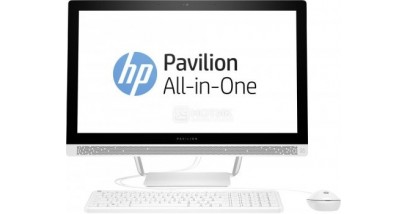 Моноблок HP 24"" Pavilion 24-b238ur Intel Core i3-7100T (KBL) 8GB DDR4 (1X8GB)/HDD 1TB 5400RPM 2.5 SSHD W8GB NAND/NVIDIA GT930MX 2GB/DVDRW/Non-Touch/USB KBD, USB MOUSE/Blizzard White/Win10