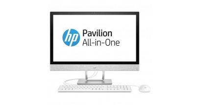Моноблок HP Pavilion 24-r112ur 4GL61EA (Core i3 8100T-3.10ГГц, 4ГБ, 1ТБ, UHDG, LAN, WiFi, BT, WebCam, 23.8"" 1920x1080, W'10 H) + клавиатура + мышь