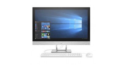 Моноблок HP Pavilion 27-r105ur 4GX82EA (Core i3 8100T-3.10ГГц, 4ГБ, 16ГБ+1ТБ, R530, LAN, WiFi, BT, WebCam, 27.0"" 1920x1080, W'10 H) + клавиатура + мышь