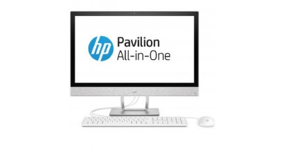 Моноблок HP Pavilion 27-r106ur 4HD10EA (Core i3 8100T-3.10ГГц, 8ГБ, 1ТБ, UHDG, LAN, WiFi, BT, WebCam, 27.0"" 1920x1080, W'10 H) + клавиатура + мышь