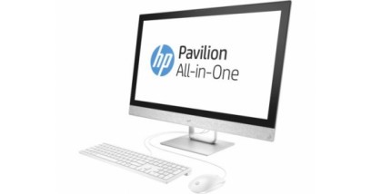 Моноблок HP Pavilion 27 I 27-r004ur 27'' FHD Non-touch Core i3-7100T,8GB DDR4(1X8GB),16GB Optane +1TB,Intel HD Graphics 630,DVDRW,USB Kbd/Mouse,Blizzard White,Win10