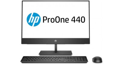 Моноблок HP ProOne 440 G4 4NT90EA (Core i5 8500T-2.10ГГц, 8ГБ, 500ГБ, UHDG, DVD±RW, LAN, WiFi, BT, WebCam, 23.8"" 1920x1080, W'10 Pro) + клавиатура + мышь