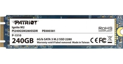 Накопитель SSD Patriot M.2 2280 240GB PI240GSM280SSDR PATRIOT 240Гб