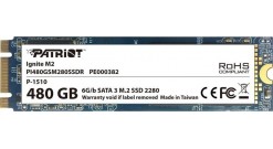 Накопитель SSD Patriot M.2 2280 480GB PI480GSM280SSDR PATRIOT 480Гб|Наличие SATA..