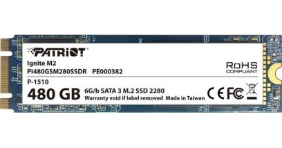 Накопитель SSD Patriot M.2 2280 480GB PI480GSM280SSDR PATRIOT 480Гб|Наличие SATA 3.0