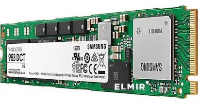 Накопитель SSD Samsung 1.92TB 983DCT M.2 22110 PCIe 3.1 x4 NVMe R3000/W1400Mb/s, IOPS(R4K) 480K/42K, MTBF 2M, 0.8 DWPD (MZ-1LB1T9NE)